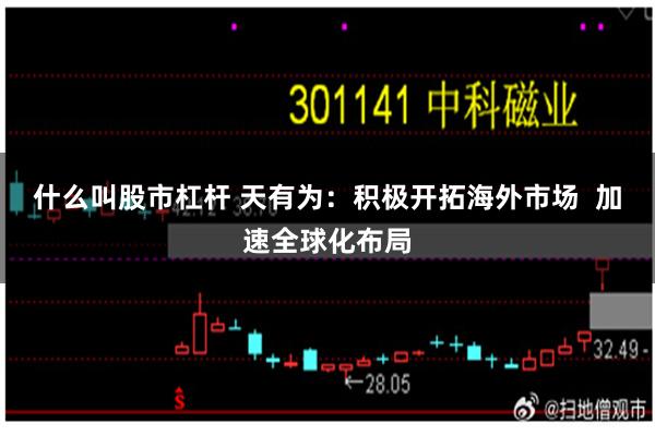什么叫股市杠杆 天有为：积极开拓海外市场  加速全球化布局