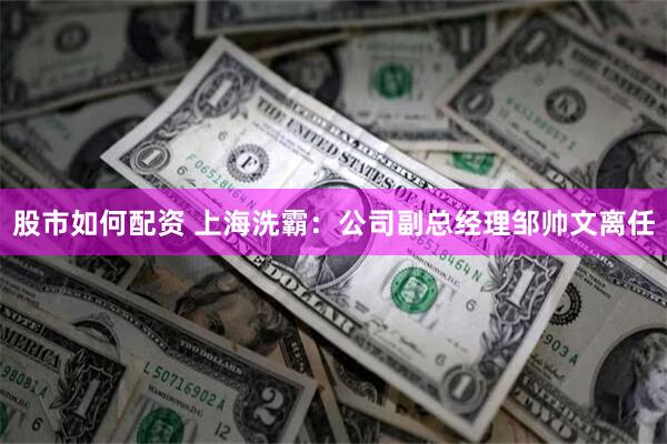 股市如何配资 上海洗霸：公司副总经理邹帅文离任