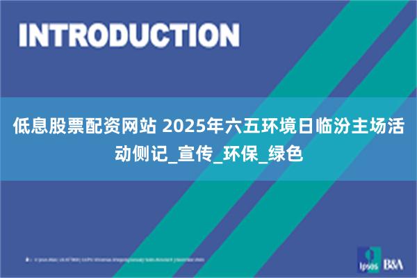 低息股票配资网站 2025年六五环境日临汾主场活动侧记_宣传_环保_绿色